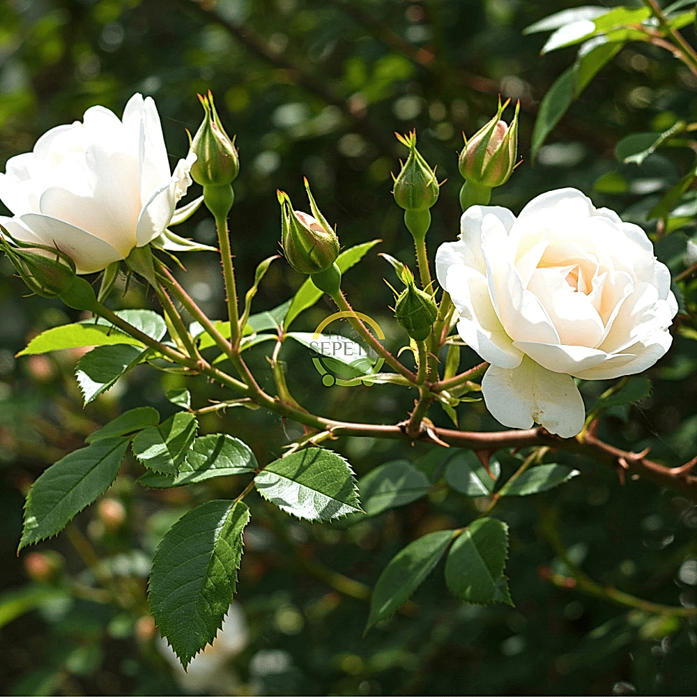 3 Yaş Beyaz Renk Sarmaşık Gül Fidanı
