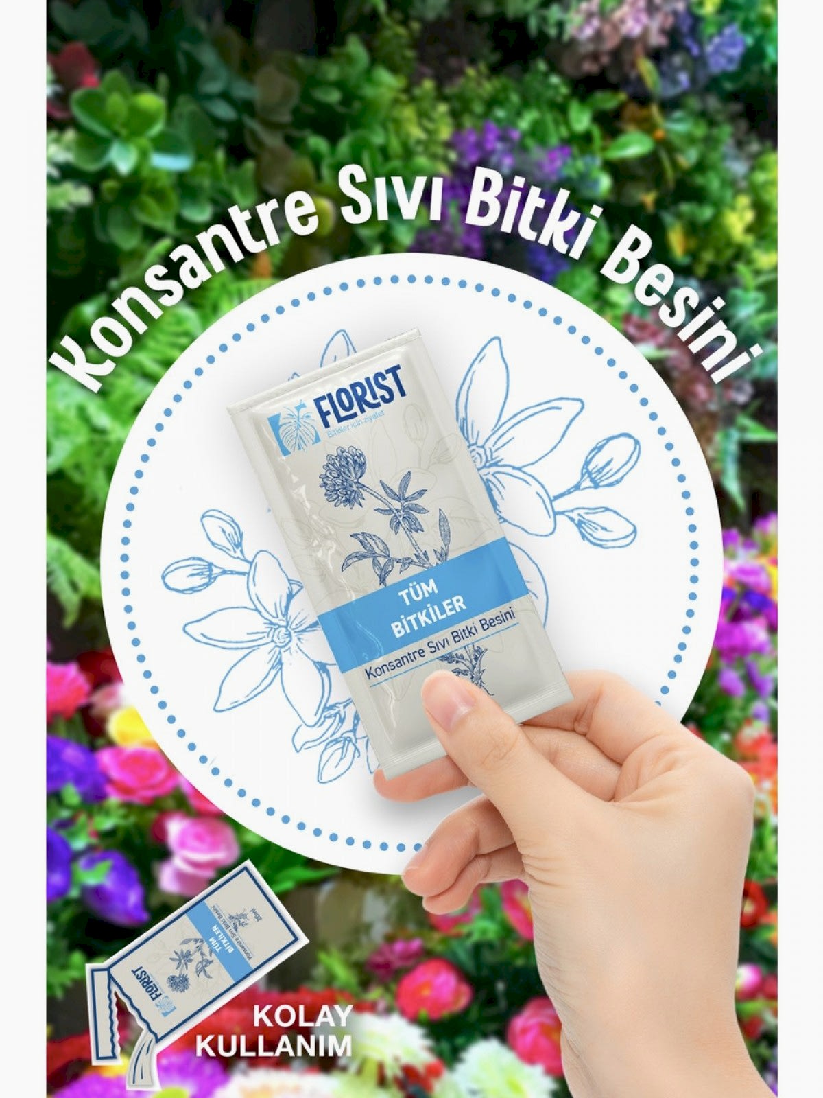 Florist Tüm Bitkiler Genel Kullanım Bitki Besini