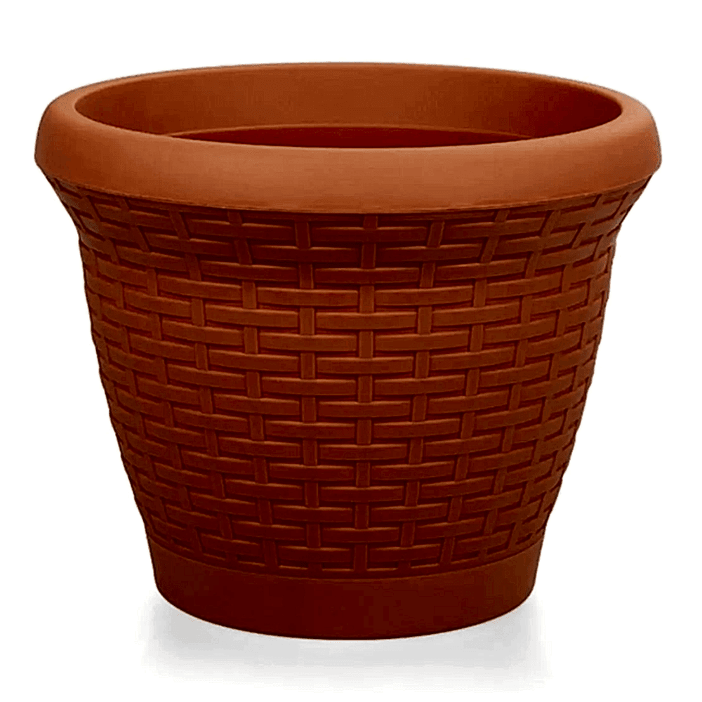 Hasır Saksı 25 LT - Kiremit Renk