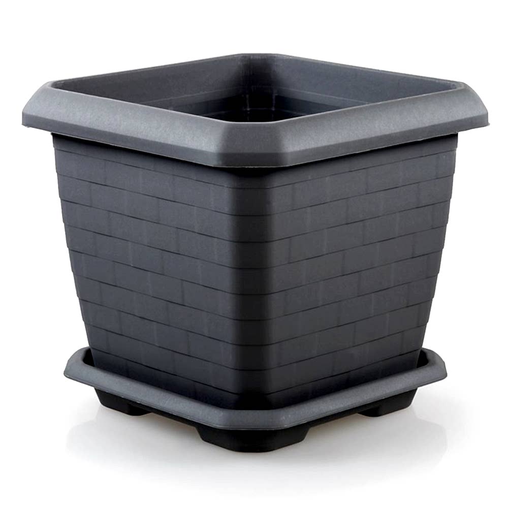 Hisar Kale Saksı 25,5 Litre - Antrasit Renk