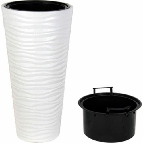 Kumsal Vazo Saksı 13,7 LT - Beyaz Renk