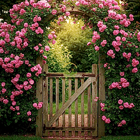 2 Adet 3 Yaş Pembe Renkli Isparta Sarmaşık Gül Fidanı Paketi