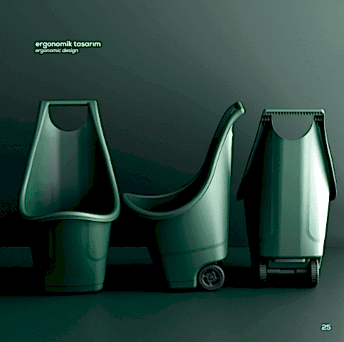 Bahçe Arabası 50 Litre - Yeşil Renk