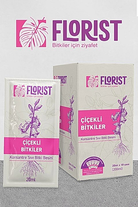 Florist Çiçekli Bitkiler Sıvı Konsantre Bitki Besini