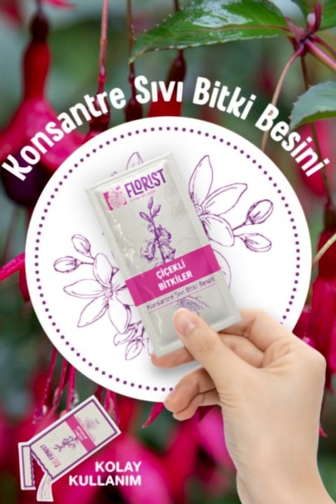 Florist Çiçekli Bitkiler Sıvı Konsantre Bitki Besini