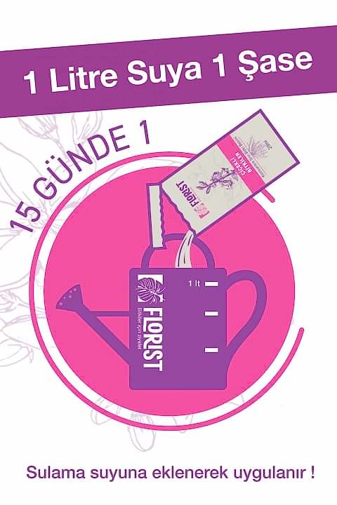Florist Çiçekli Bitkiler Sıvı Konsantre Bitki Besini