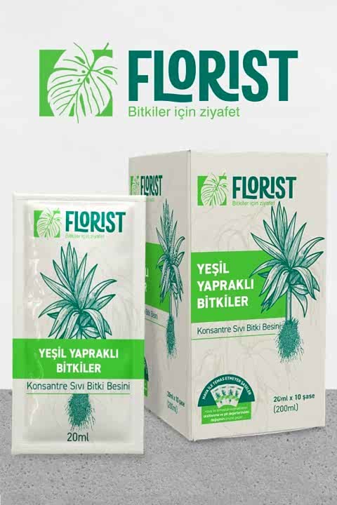 Florist Yeşil Yapraklı Bitkiler Sıvı Konsantre Bitki Besini