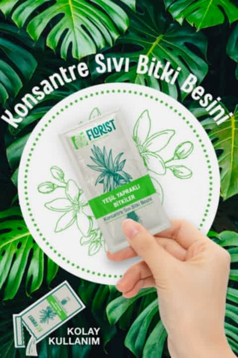 Florist Yeşil Yapraklı Bitkiler Sıvı Konsantre Bitki Besini