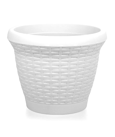 Hasır Saksı 25 LT - Beyaz Renk