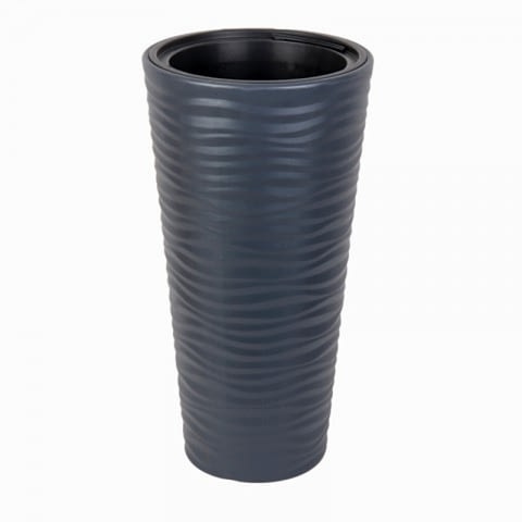 Kumsal Vazo Saksı 9 LT - Antrasit Renk