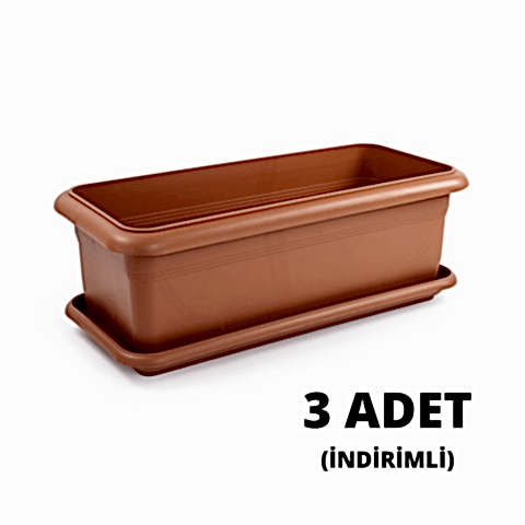 Villa Bahçe Saksı 62 LT - Kiremit Renk (3 ADET)