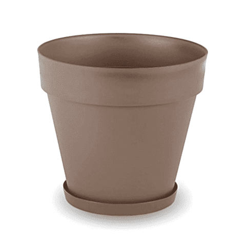 Yalı Saksı Drenajlı 23 LT - Mocha Renk