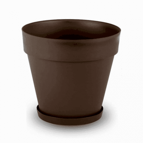 Yalı Saksı Drenajlı 46 LT - Mocha Renk