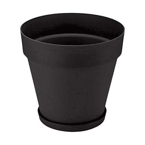 Yalı Saksı Drenajlı 76 LT - Antrasit Renk